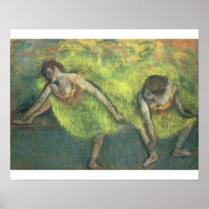 Poster Edgar Degas dois dançarinos que relaxam
