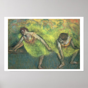 Poster Edgar Degas dois dançarinos que relaxam