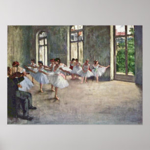 Poster Edgar Degas - Ensaio de Balé