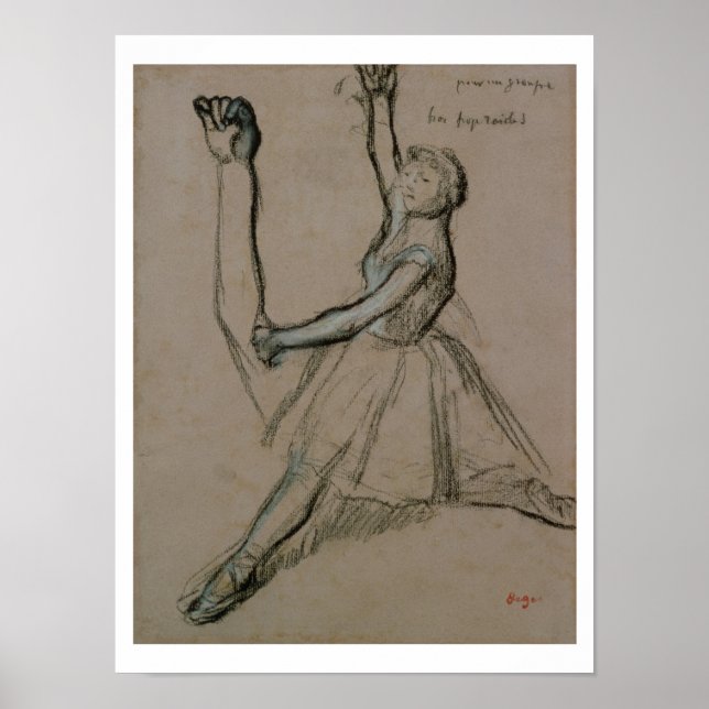 Póster Edgar Degas | Estudo de um bailarino (Frente)