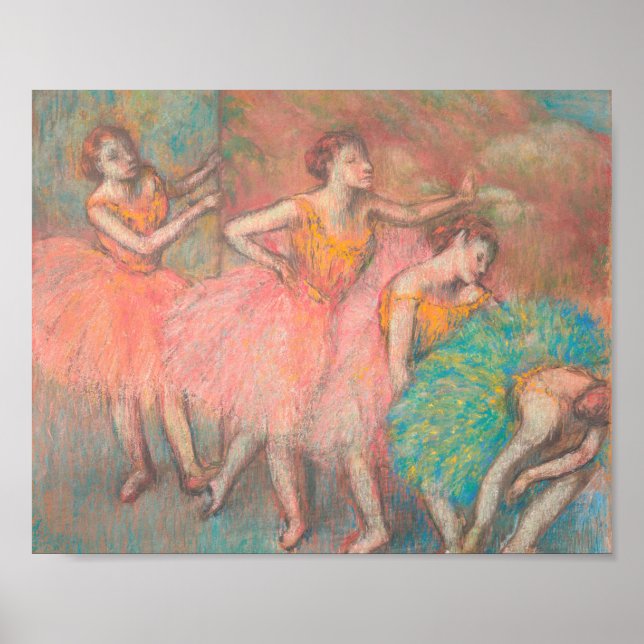 Poster Edgar Degas Four Dancers (Frente)