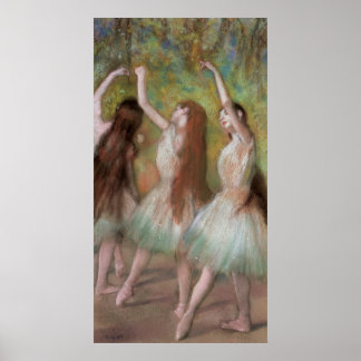 Póster Edgar Degas Green Dancers