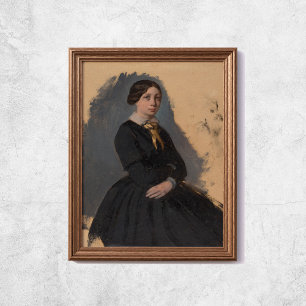Poster Edgar Degas Jovem Mulher Impressiona Arte