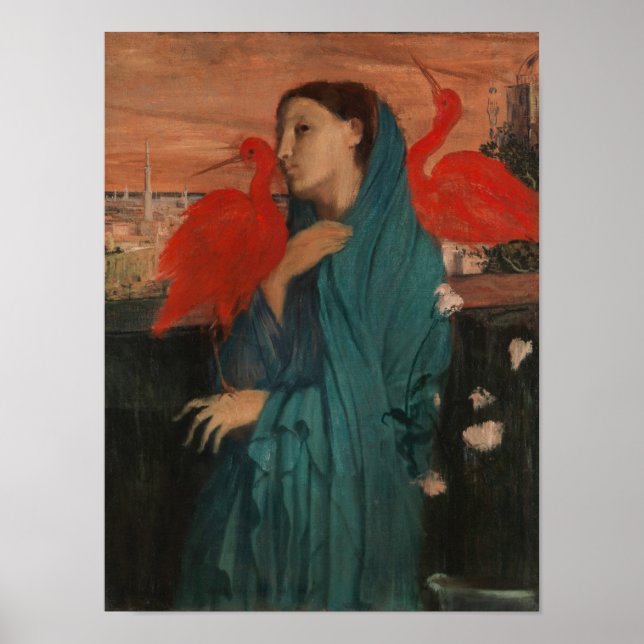 Poster Edgar Degas | Jovens mulheres com Ibis (Frente)