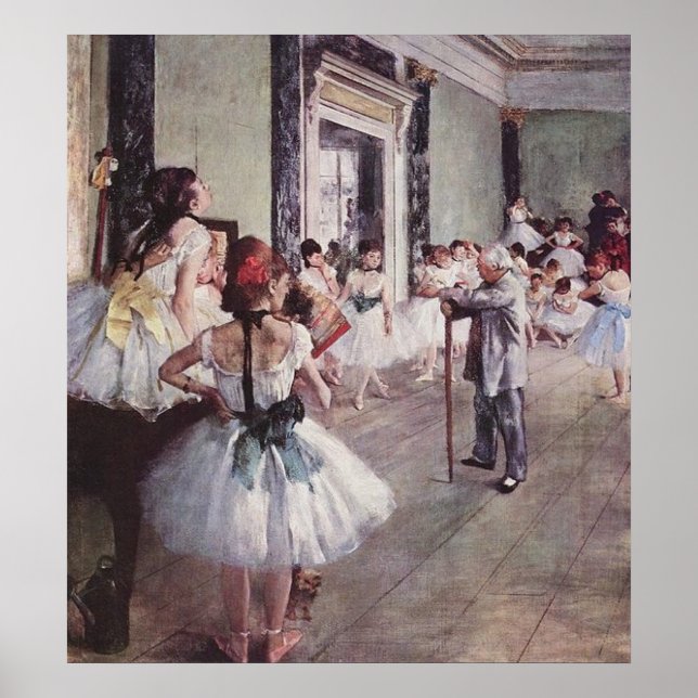Poster Edgar Degas - Lição do Balé (Frente)