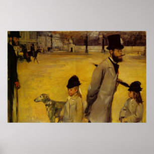 Poster Edgar Degas - lugar de canvas do óleo de Concorde