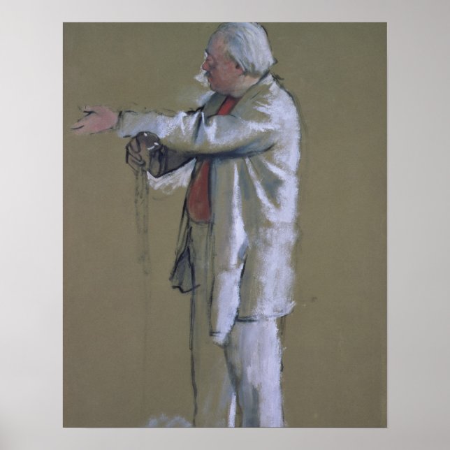 Póster Edgar Degas | Mestre do Balé, 1875 (pastel) (Frente)