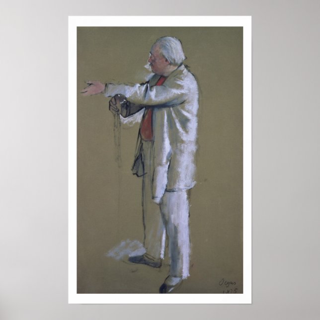 Póster Edgar Degas | Mestre do Balé, 1875 (pastel) (Frente)