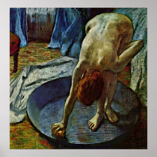 Poster Edgar Degas - Mulher na banheira