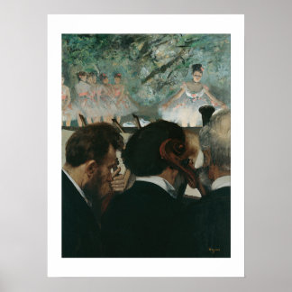 Póster Edgar Degas | Músicos de orquestra