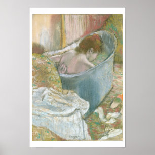 Póster Edgar Degas   o banho