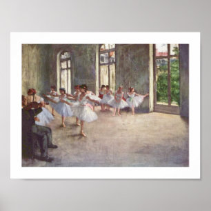 Póster Edgar Degas   o ensaio do balé