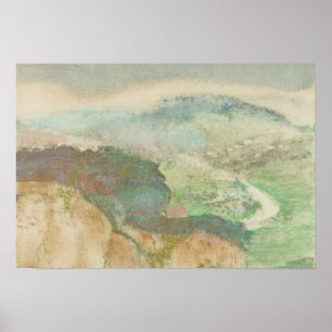 Póster Edgar Degas - paisagem