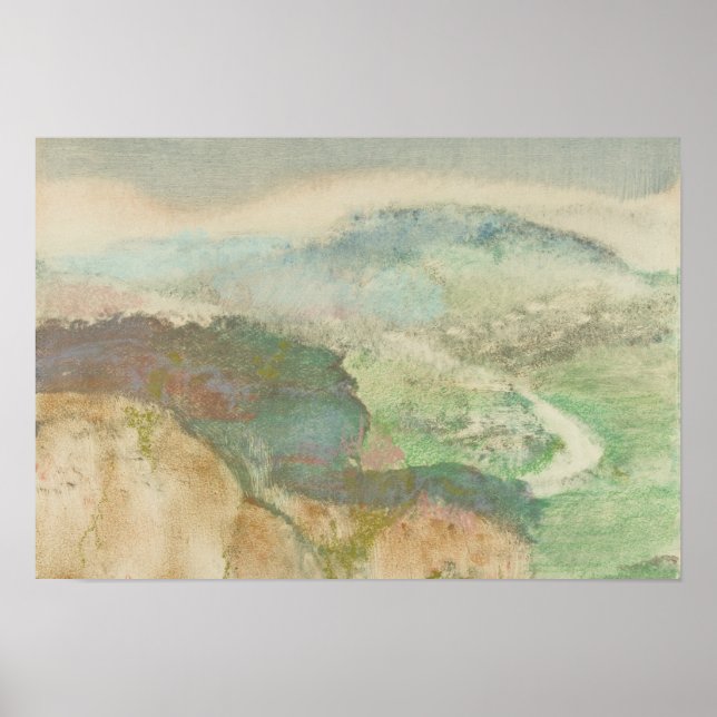 Póster Edgar Degas - Paisagem (Frente)