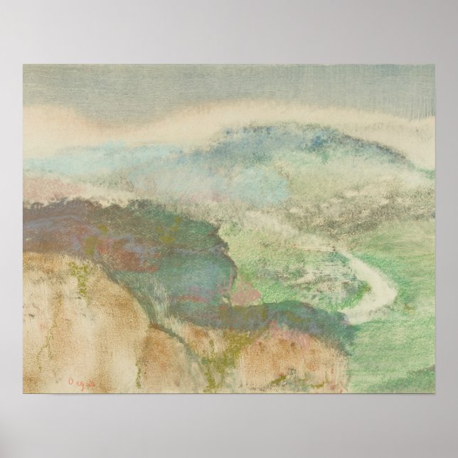 Póster Edgar Degas - Paisagem (Frente)