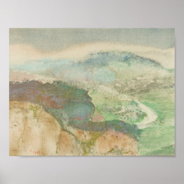 Póster Edgar Degas - Paisagem (Frente)