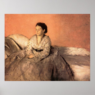 Poster Edgar Degas Portrait de Estelle Musson de Gas