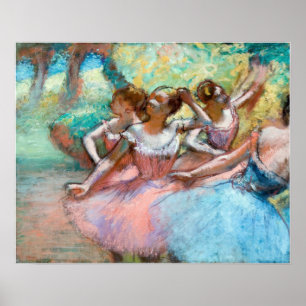 Poster Edgar Degas - Quatro Ballerinas no Palco