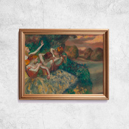 Poster Edgar Degas Quatro Dançarinos Antiga Arte Famosa