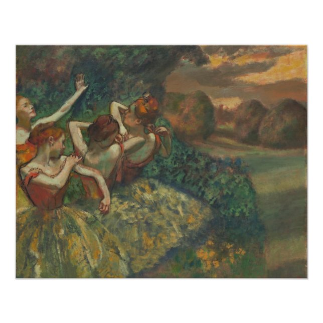 Póster Edgar Degas | Quatro estações na cabeça única, c.1 (Frente)