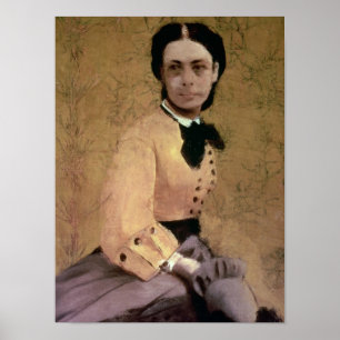Póster Edgar Degas Retrato de Pauline de Metternich