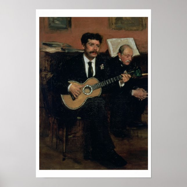 Póster Edgar Degas | Retrato do Lorenzo Pagans (Frente)