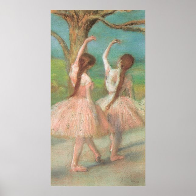 Póster Edgar Degas Rosa Dancer (Frente)