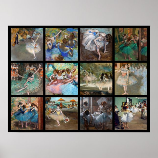 Poster Edgar Degas - Seleção de Obras-Primas de Bailarina (Frente)