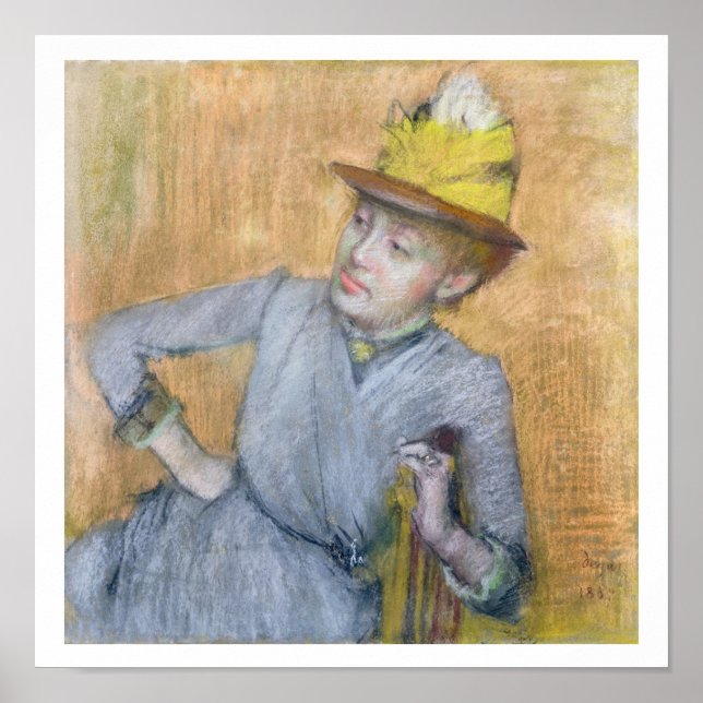 Póster Edgar Degas | Sentada, 1887 (Frente)