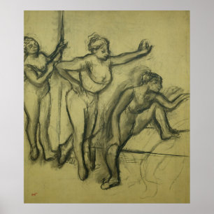 Póster Edgar Degas três dançarinos, c.1900