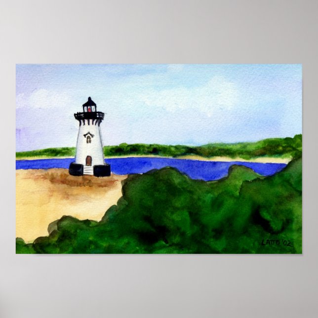 Poster Edgartown Lighthouse Poster-Martha's Vineyard (Frente)