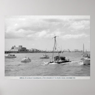 Poster Edição da Viagens vintage Austrália dos anos 70