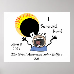 Poster Edição de Sobrevivência do Eclipse Solar de 202