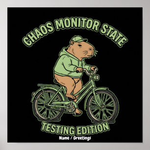 Poster Edição de Teste do Monitor de Caos do Capivara Eng