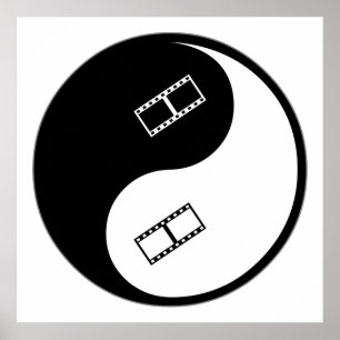 Póster Edição de vídeo Yin Yang