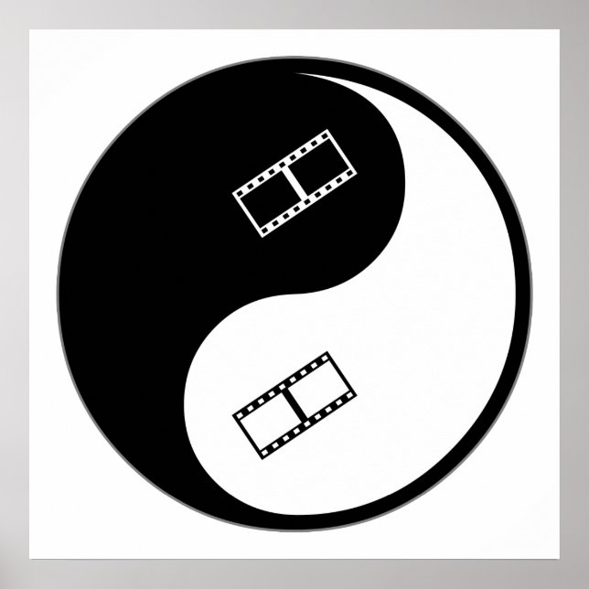 Póster Edição de vídeo Yin Yang (Frente)