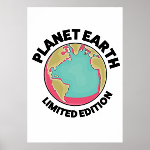 Poster Edição limitada do planeta Terra