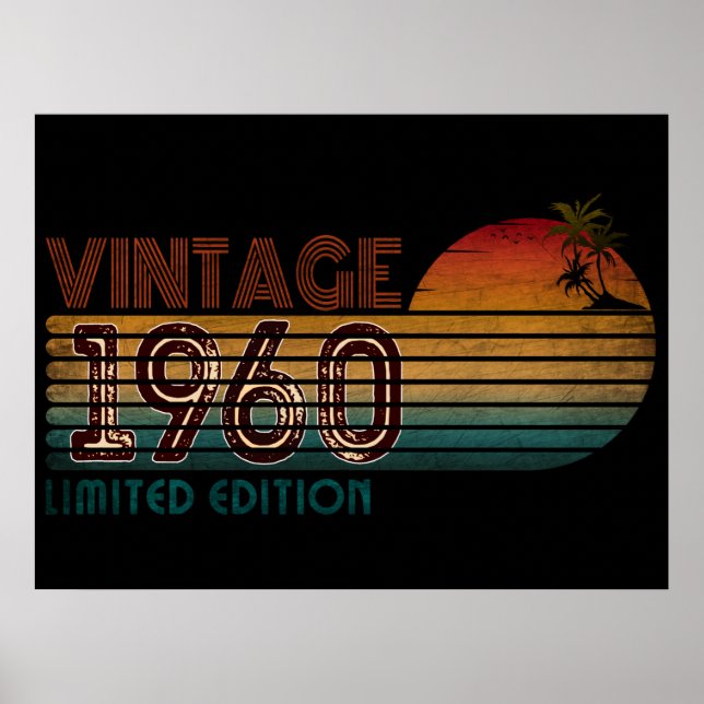 Poster edição limitada vintage 1960  (Frente)