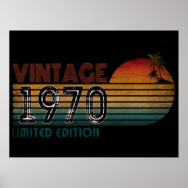 Poster edição limitada vintage 1970  (Frente)