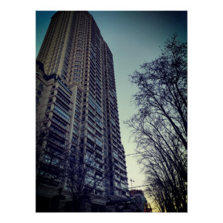 Póster Edificio Chateau Libertador Buenos Aires Argentina