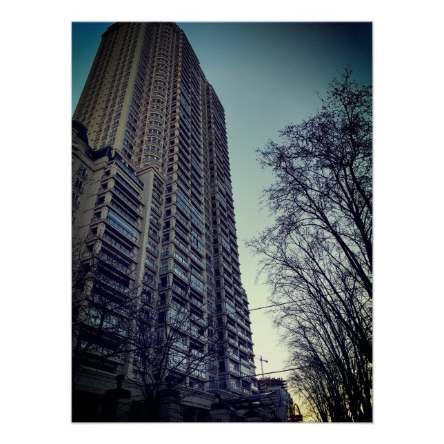 Póster Edificio Chateau Libertador Buenos Aires Argentina (Frente)