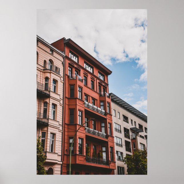 POSTER EDIFÍCIO DE ALTO AUMENTO VERMELHO (Frente)