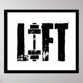 POSTER EDIFÍCIO DE CORPO DE LEVANTAMENTO GYM