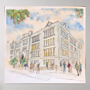 Poster Edifício de Direito da Universidade de Oklahoma Ci