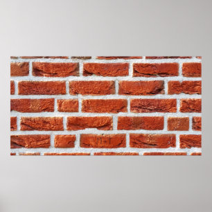 Poster Edifício de fundo do muro de tijolo