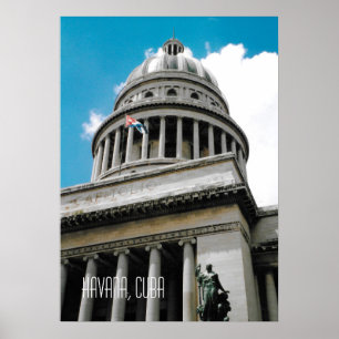 Poster Edifício do Capitólio de Havana Cuba Lembrança