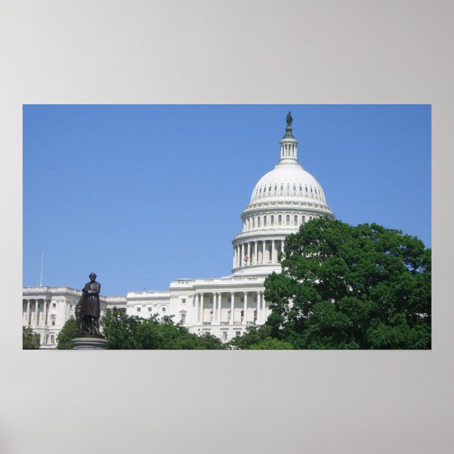 Poster Edifício do Capitólio em Washington DC (Frente)