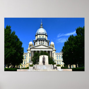 Poster Edifício do Capitólio Estadual de Illinois