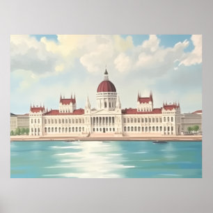 Poster Edifício do Parlamento Budapeste Hungria