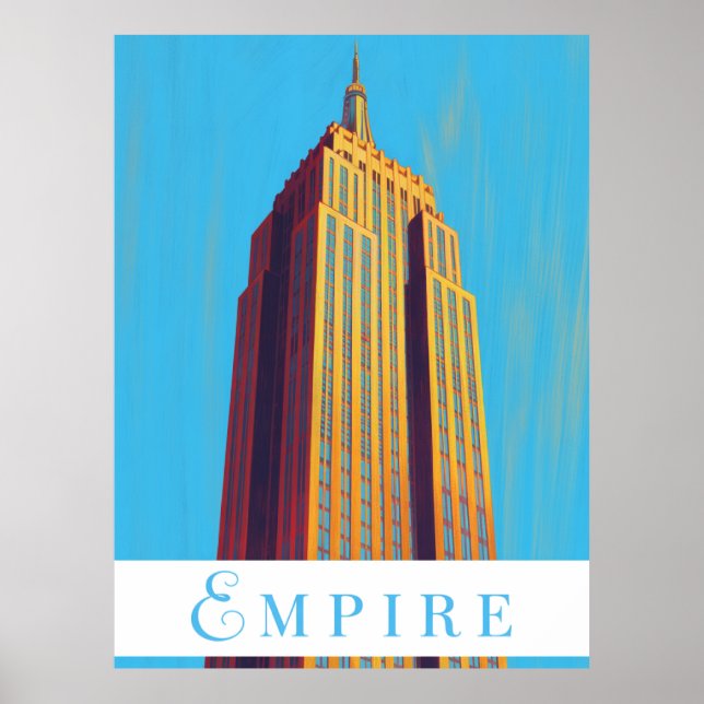Poster Edifício Empire State Cidade de Nova York (Frente)